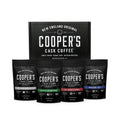 Bourbon & Whiskey Barrel Aged Coffee 4-Bag Whole Bean Sampler