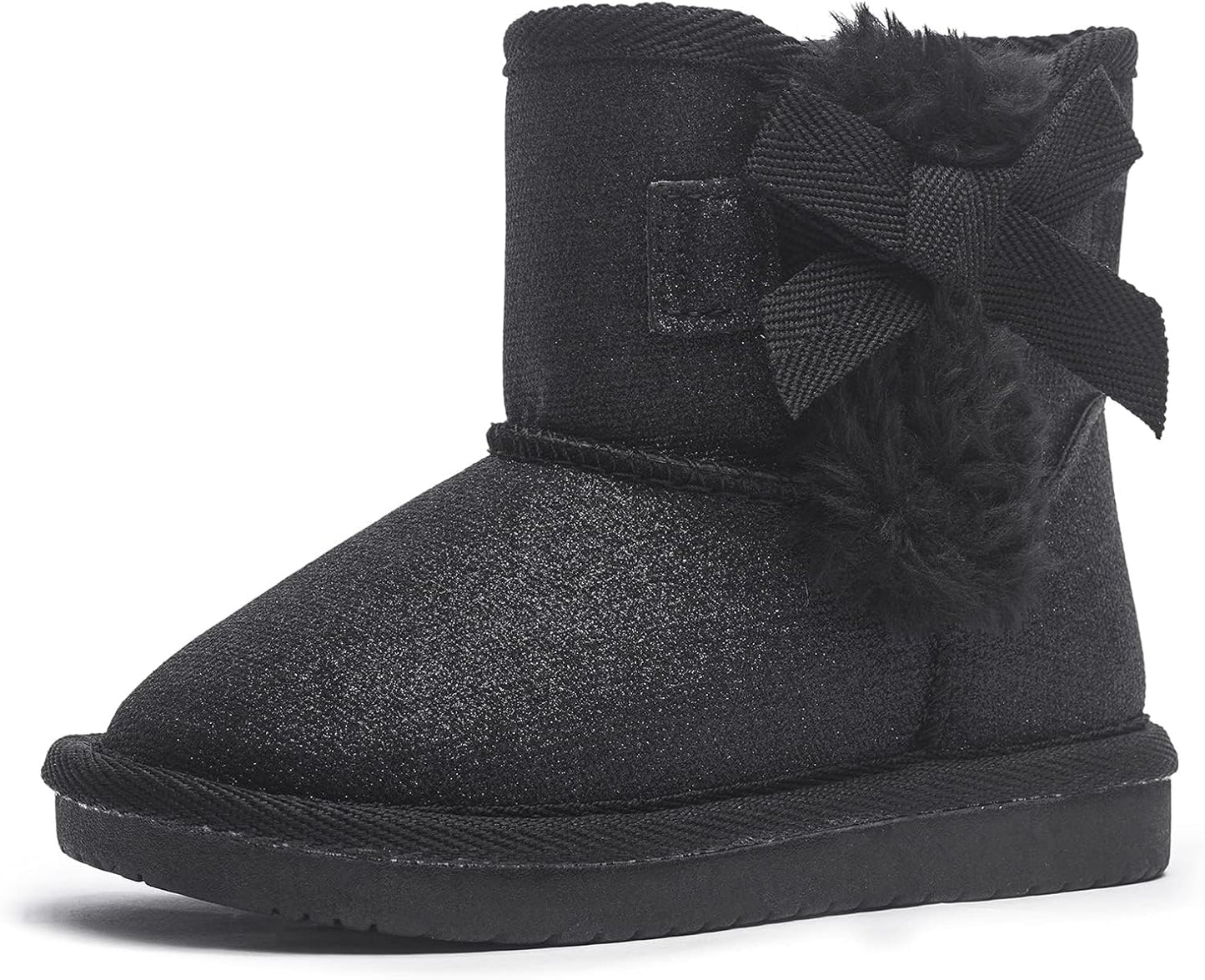 Glitter Warm Winter Snow Shoes for Toddlers and Little Girls