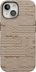 Casely iPhone 15 Case Mocha Ripple - Bold Protection with Style
