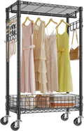 VIPEK R1 Rolling Clothes Rack with Jewelry Organizer for Small Spaces