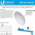 Ubiquiti PowerBeam AC PBE-5AC-620 5GHz 29dBi Bridge - High Throughput