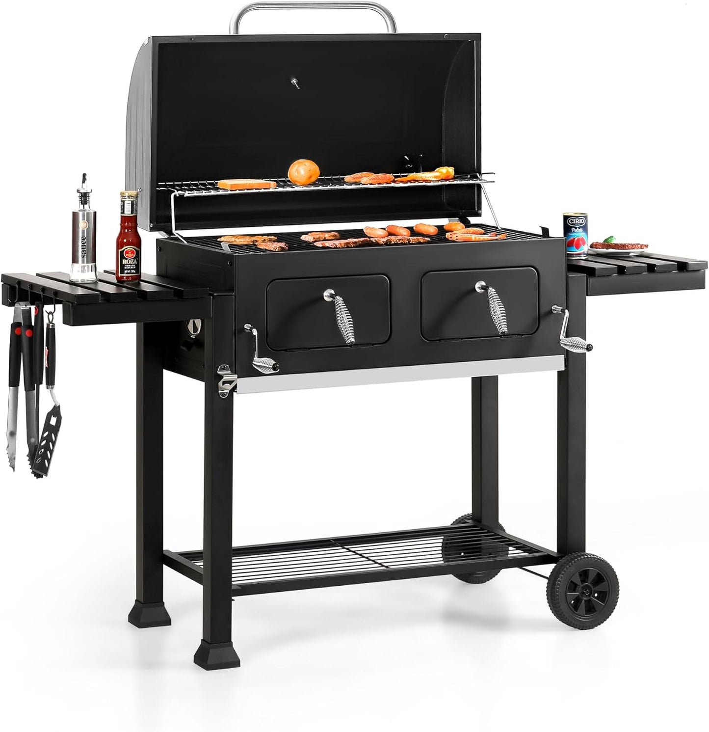 Sophia & William Extra Large Charcoal BBQ Grill for Outdoor Cooking