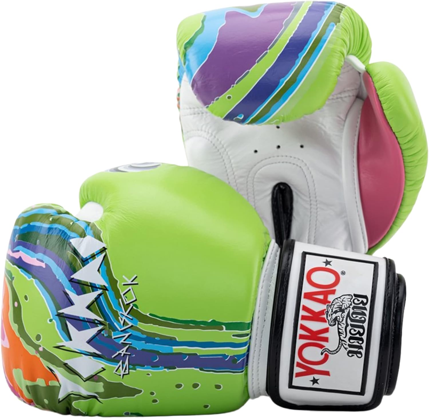 YOKKAO Lime Zest Muay Thai Gloves - Ultimate Style & Protection!