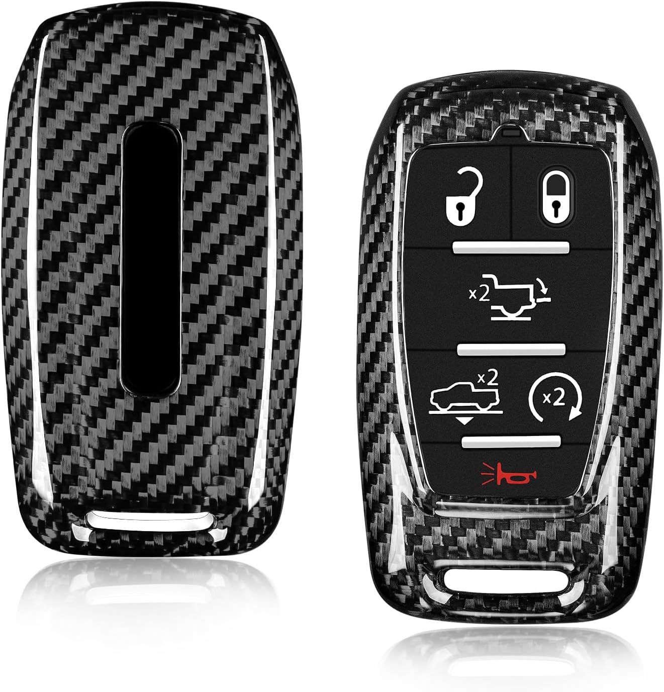 T-carbon Key Fob Cover for Ram 1500 2500 3500 Accessories