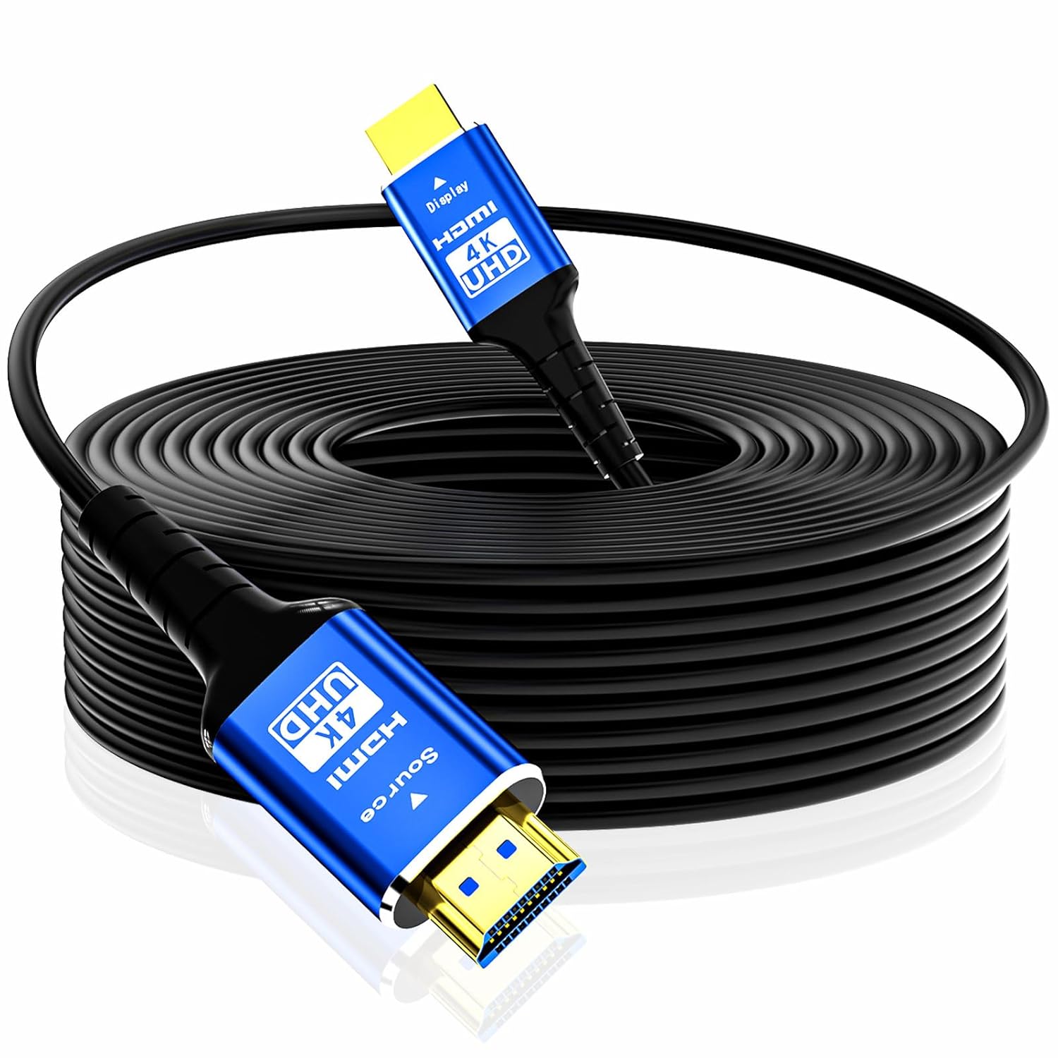 Fiber Optic HDMI Cable 100 ft for 4K Ultra High Speed Support