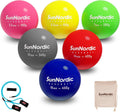6 Pack Plyometric Weighted Baseballs Set (3.5-16 oz) - Variable Weight