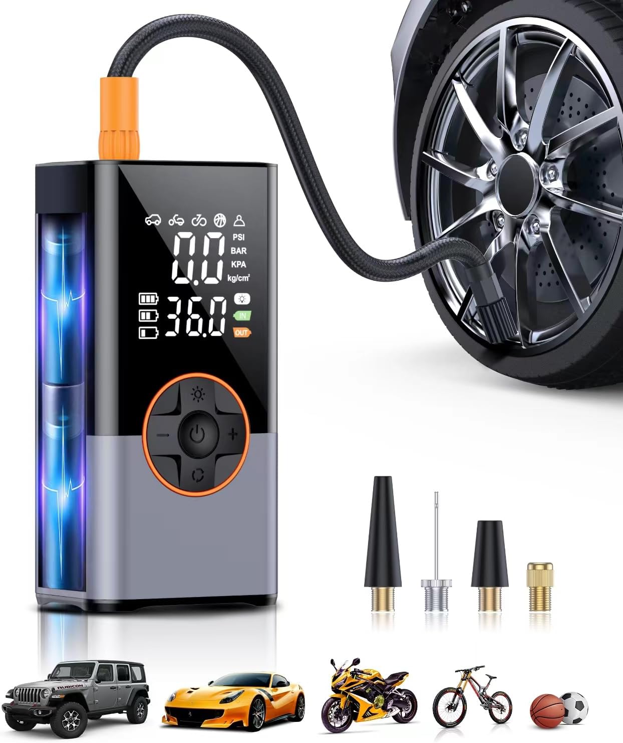 Portable Air Compressor for Fast Tire Inflation and More