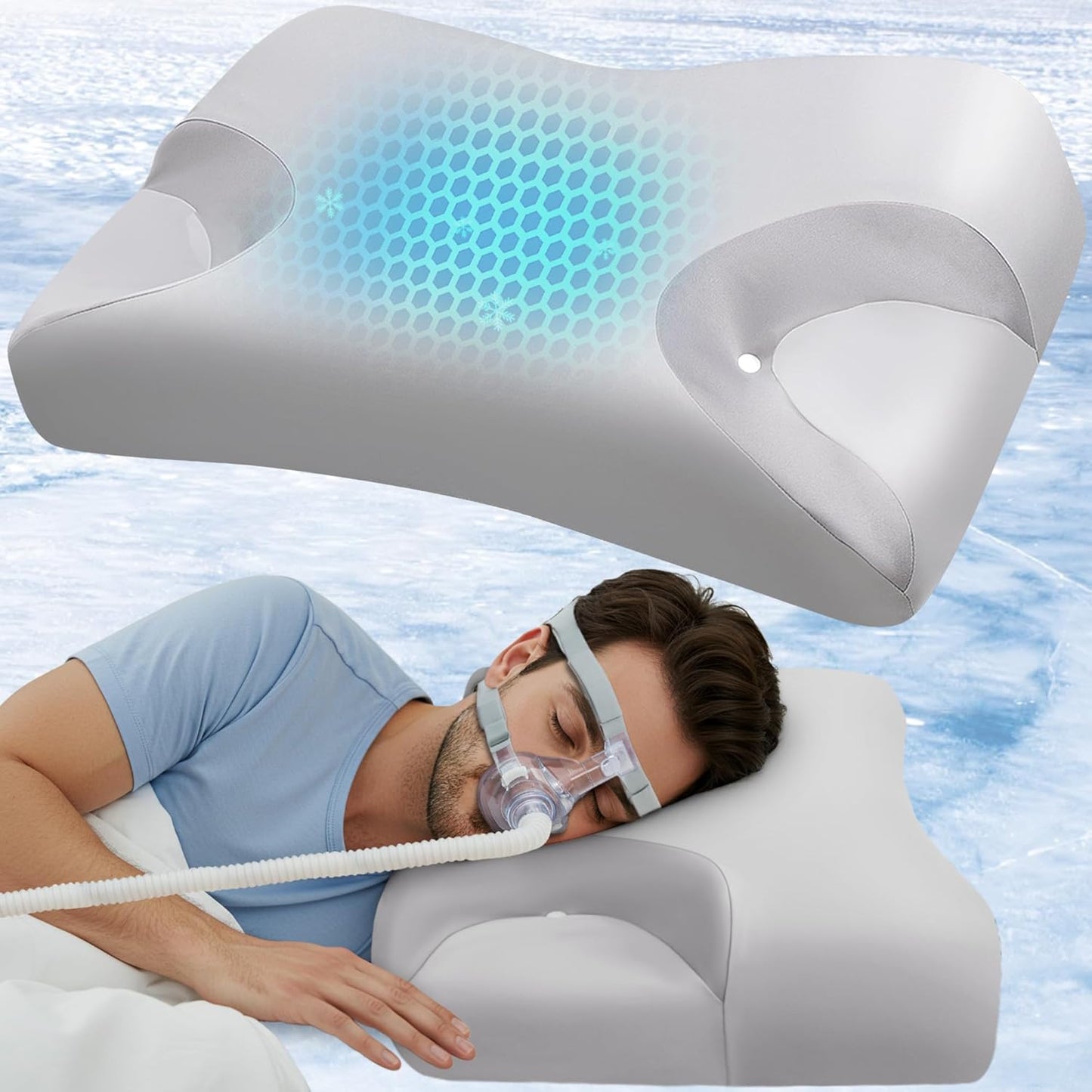 IKSTAR Cooling CPAP Pillow for Side Sleepers - Best Comfort