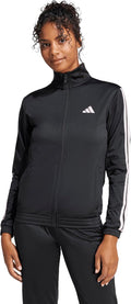 adidas Women's Tricot 3-Stripes Track Top - Classic Sport Style