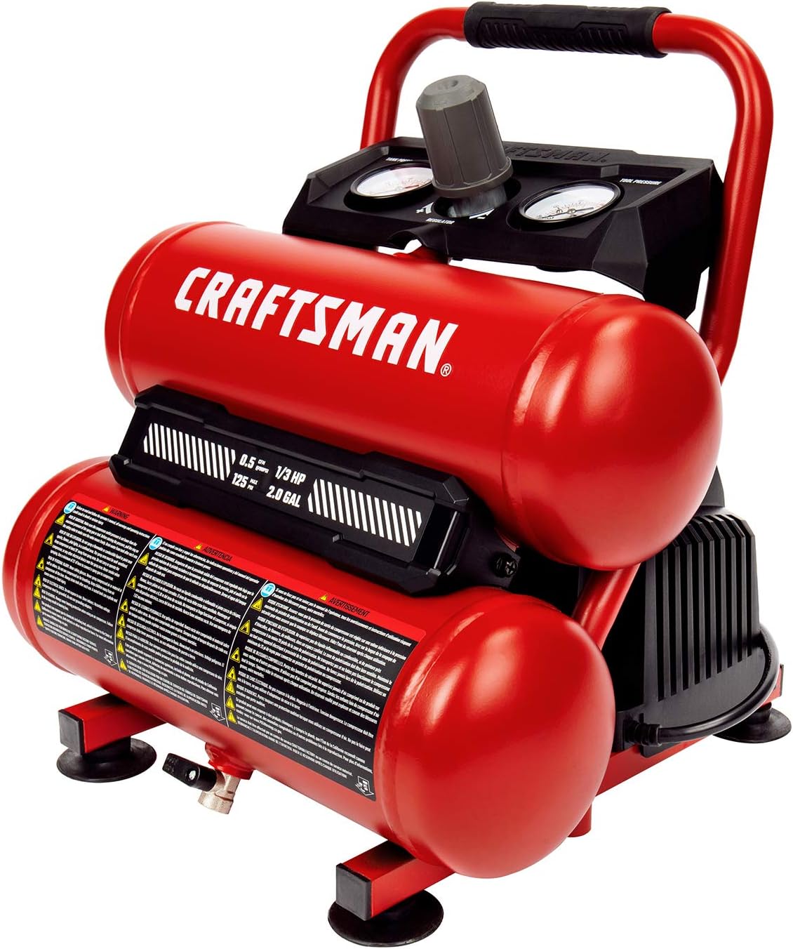 CRAFTSMAN Portable Air Compressor 2 Gallon, Oil-Free, Max 125 PSI