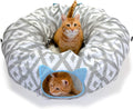 Kitty City Large Cat Tunnel Bed - Dual Play and Nap Spot