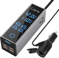 300W Car Power Inverter with Dual AC Outlets & Fast USB - Compact