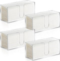 4Pack Acrylic Countertop Paper Towel Dispenser - Clear Trifold Holder