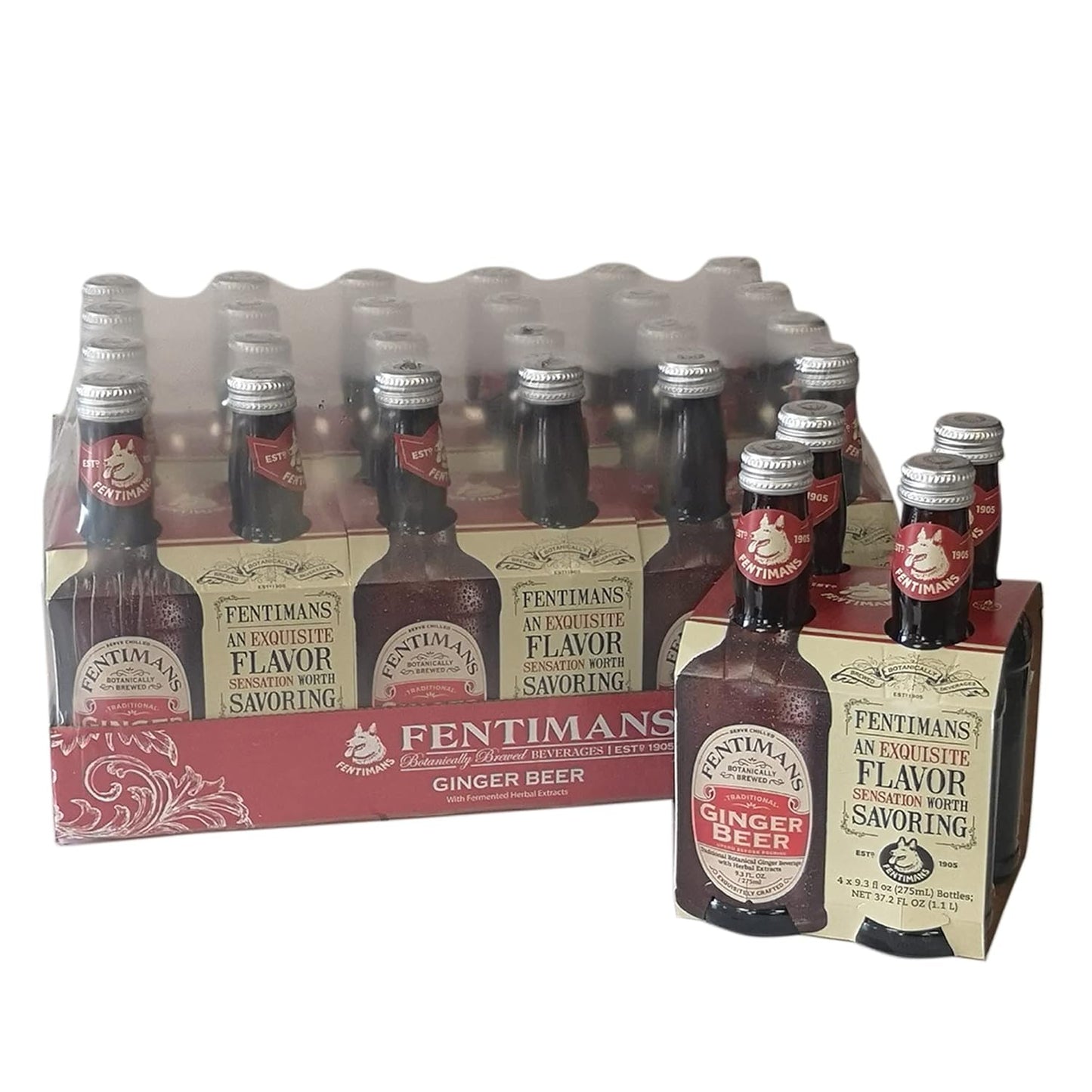 Fentimans Sparkling Ginger Beer - Non Alcoholic Craft Soda