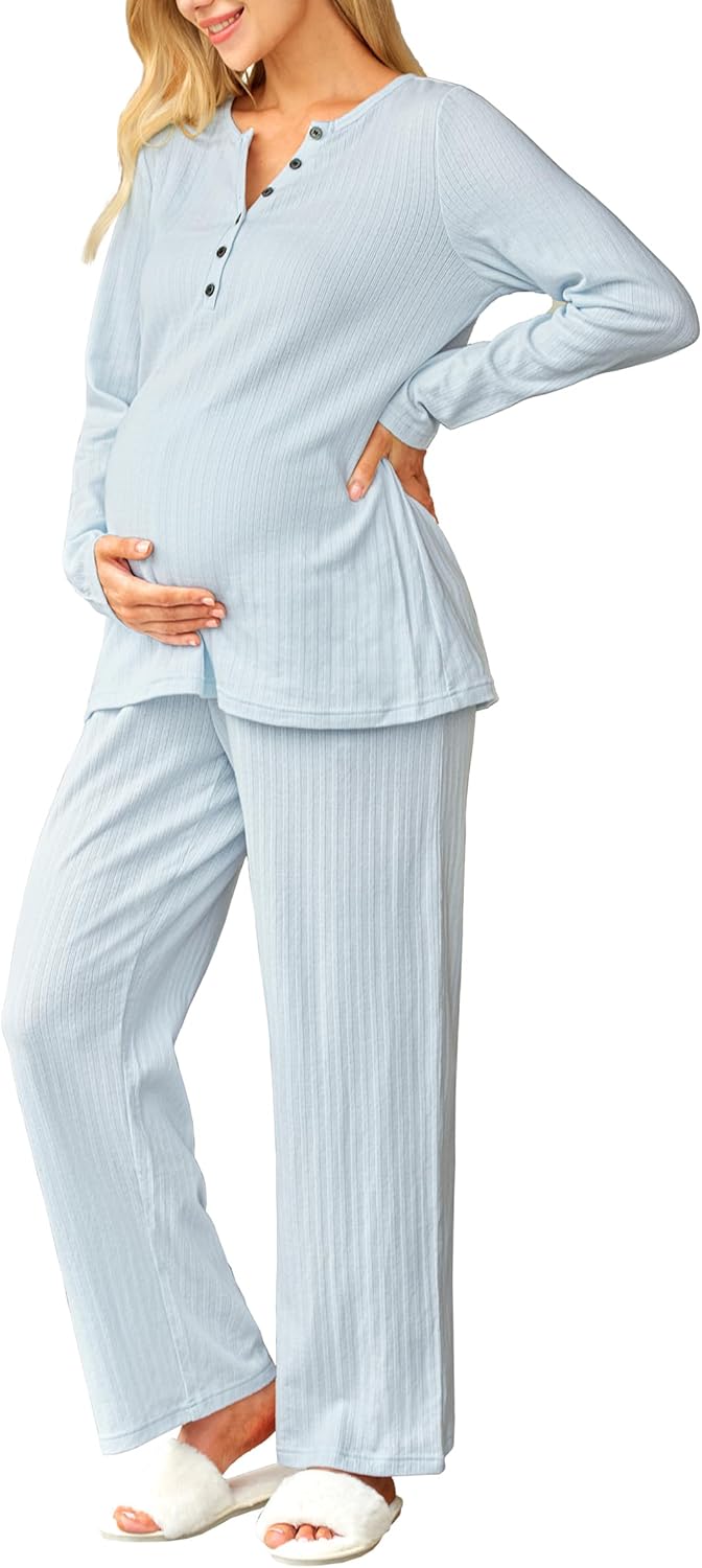 OUGES 100% Cotton Womens Maternity Nursing Pajamas Sets Review