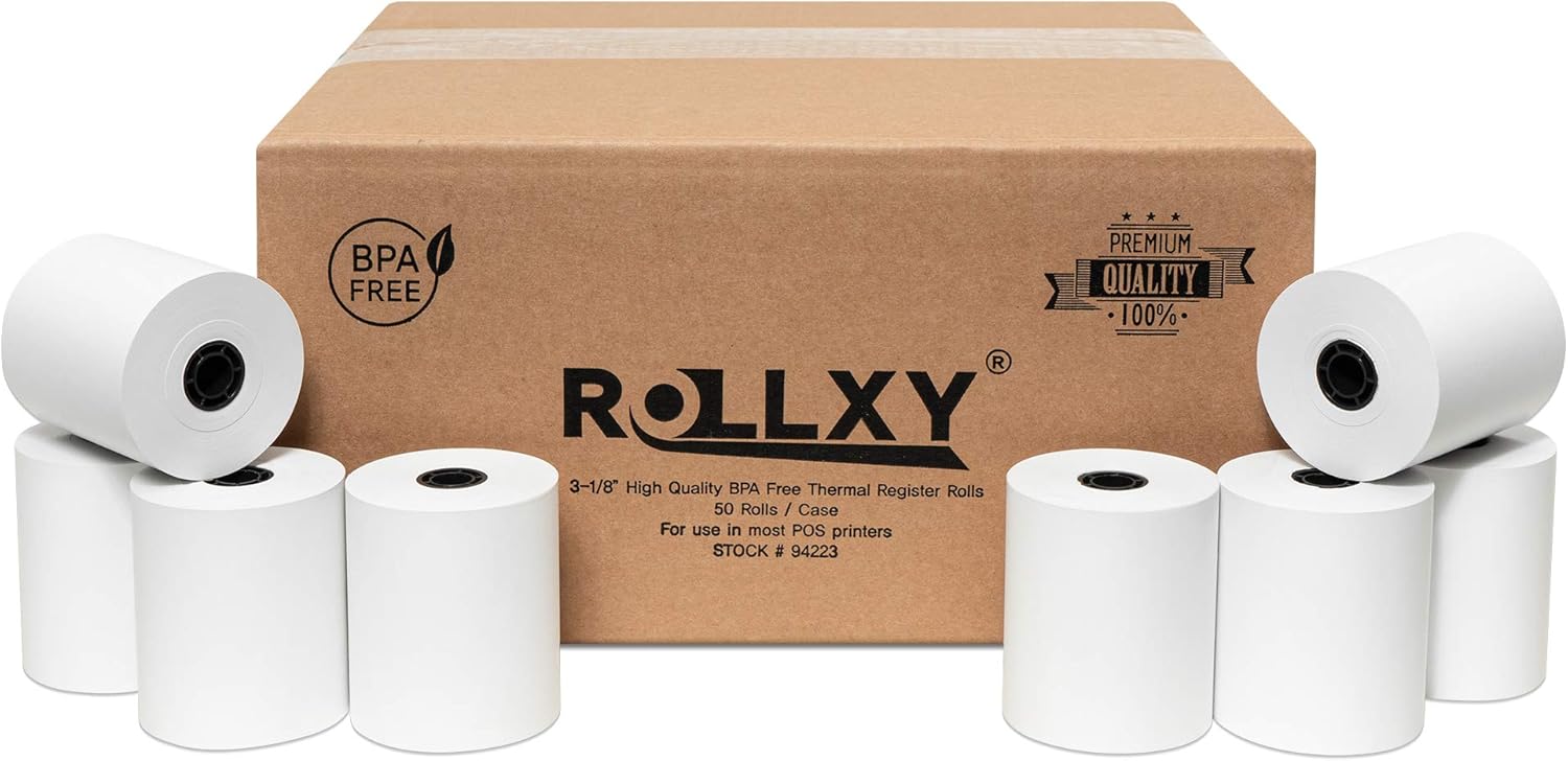 Premium 3 1/8 x 230 Thermal Paper Rolls - BPA Free!