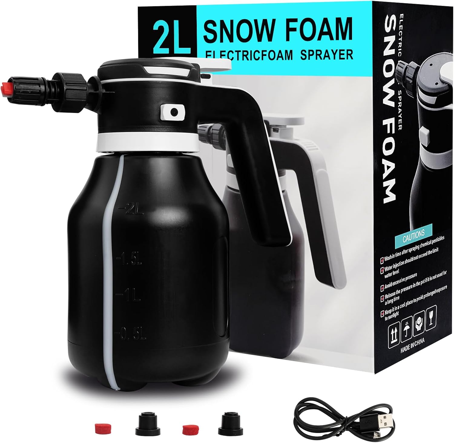 Electric Foam Sprayer for Car Wash Detailing and Garden Use