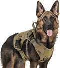 Tactical Dog Harness Large Brown L - Heavy Duty No-Pull Vest