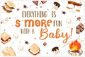 Sursurprise Baby Shower S'Mores Backdrop - Campfire Party Fun!