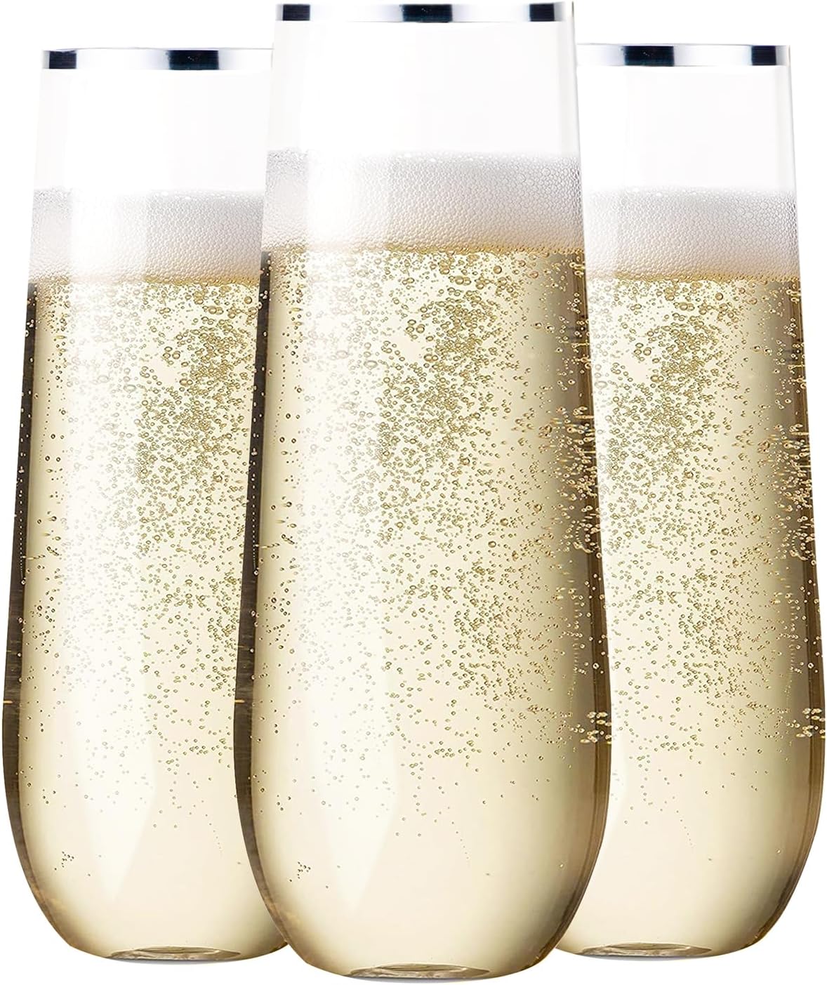 36 PCS Shatterproof Plastic Champagne Flutes for Elegant Toasts