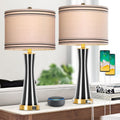 Dott Arts 27.4ft' Table Lamps Set of 2 with USB Ports