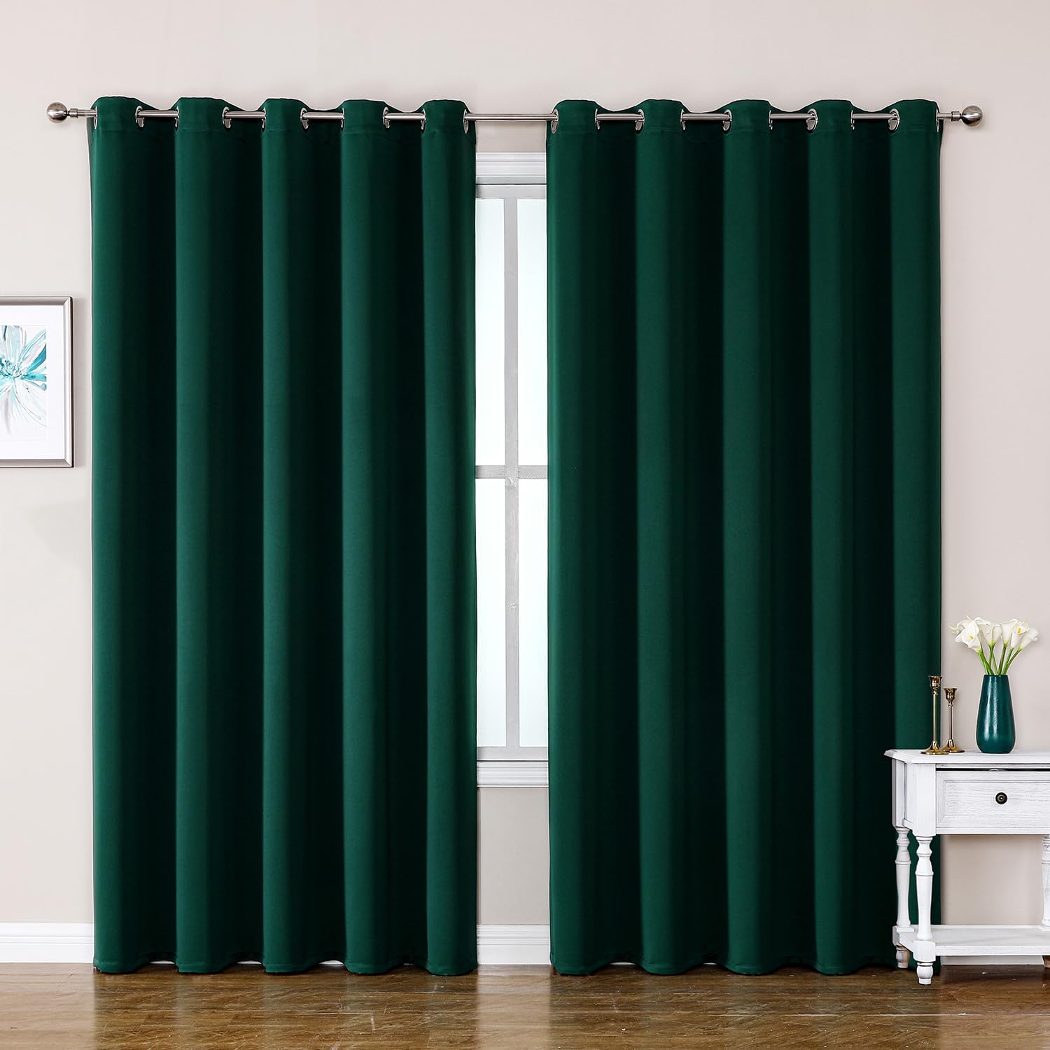 ChrisDowa Blackout Curtains for Bedroom - 70 in Wide Panels