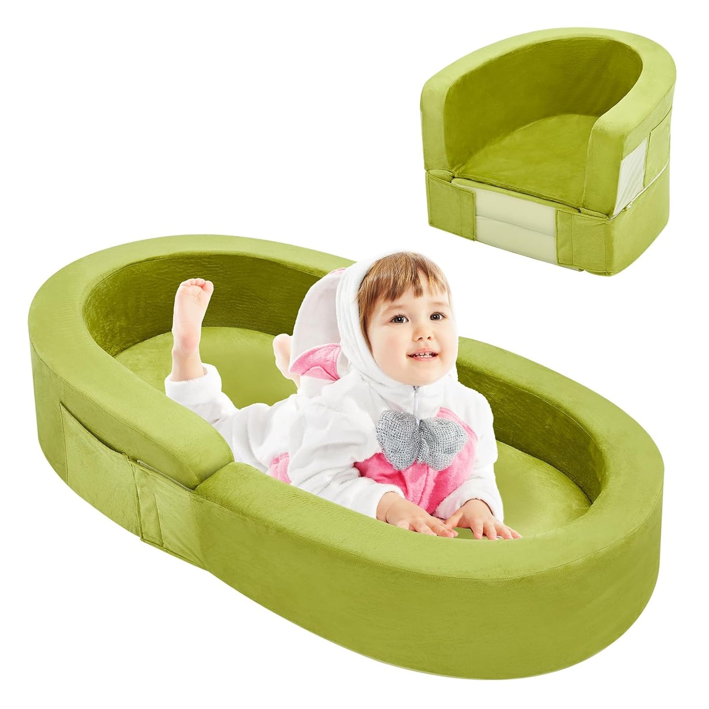 Portable Toddler Travel Bed and Sofa for Kids by QUCHI