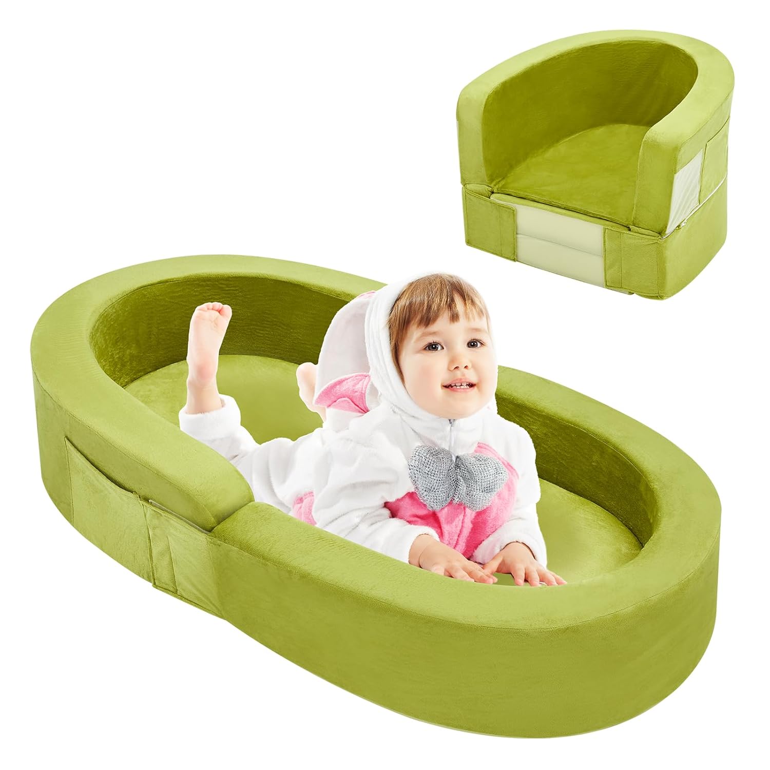 Portable Toddler Travel Bed and Sofa for Kids by QUCHI