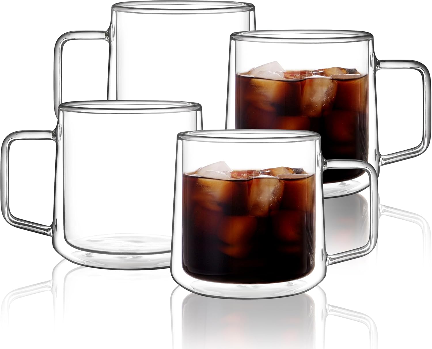 Double Walled Glass Coffee Mugs for Perfect Beverage Enjoyment