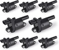 ENA Set of 8 Round Ignition Coil Pack for Chevy GMC Vehicles