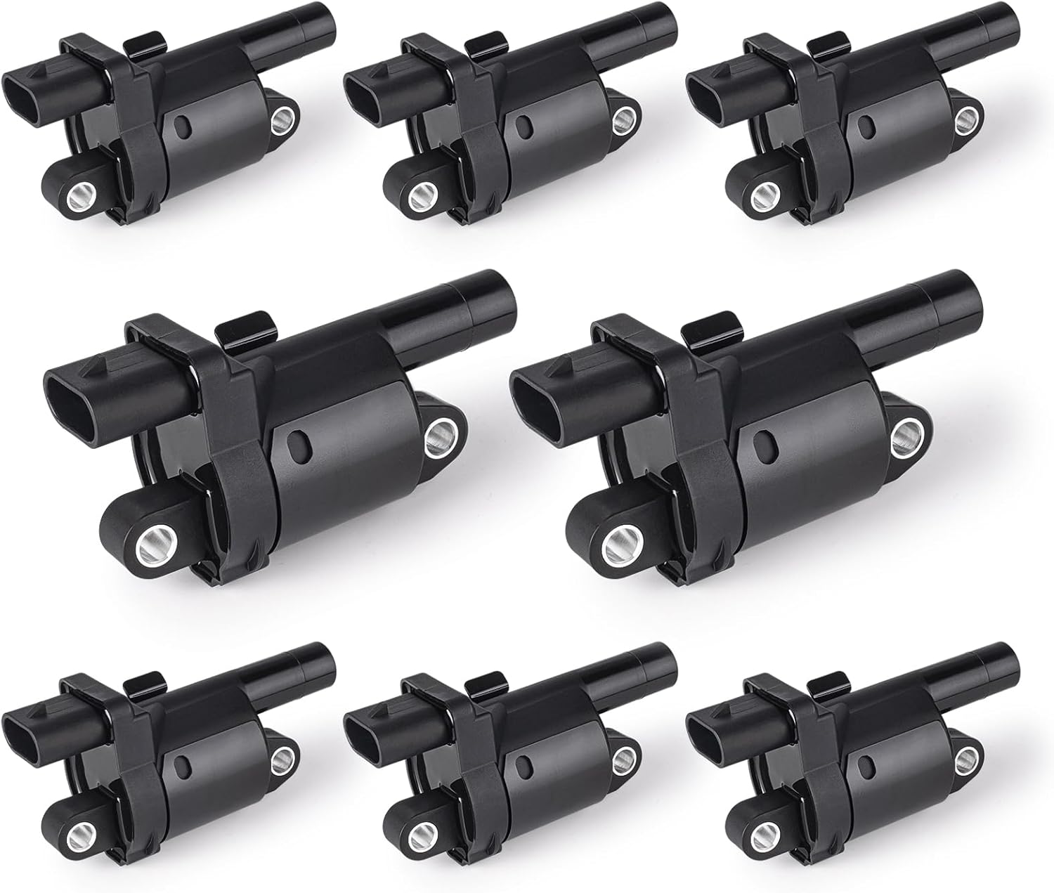 ENA Set of 8 Round Ignition Coil Pack for Chevy GMC Vehicles