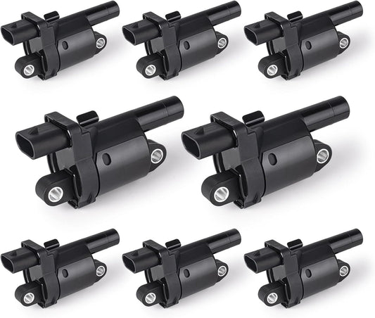 ENA Set of 8 Round Ignition Coil Pack for Chevy GMC Vehicles