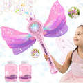 Bubble Wands for Kids Girls - LED Light & Music Bubble Machine