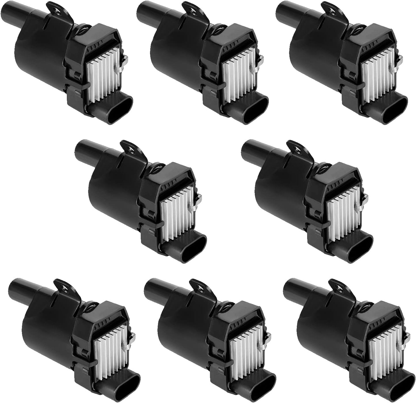 Set of 8 Round Ignition Coil Pack for Chevy Silverado V8