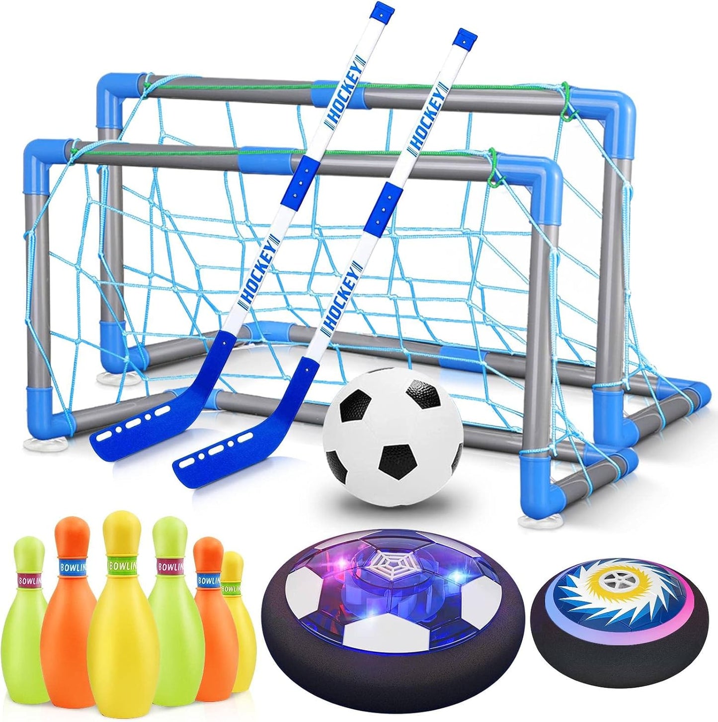 HopeRock 3-in-1 LED Hover Soccer & Hockey Set