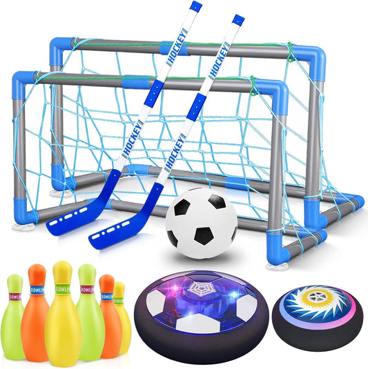 HopeRock 3-in-1 LED Hover Soccer & Hockey Set
