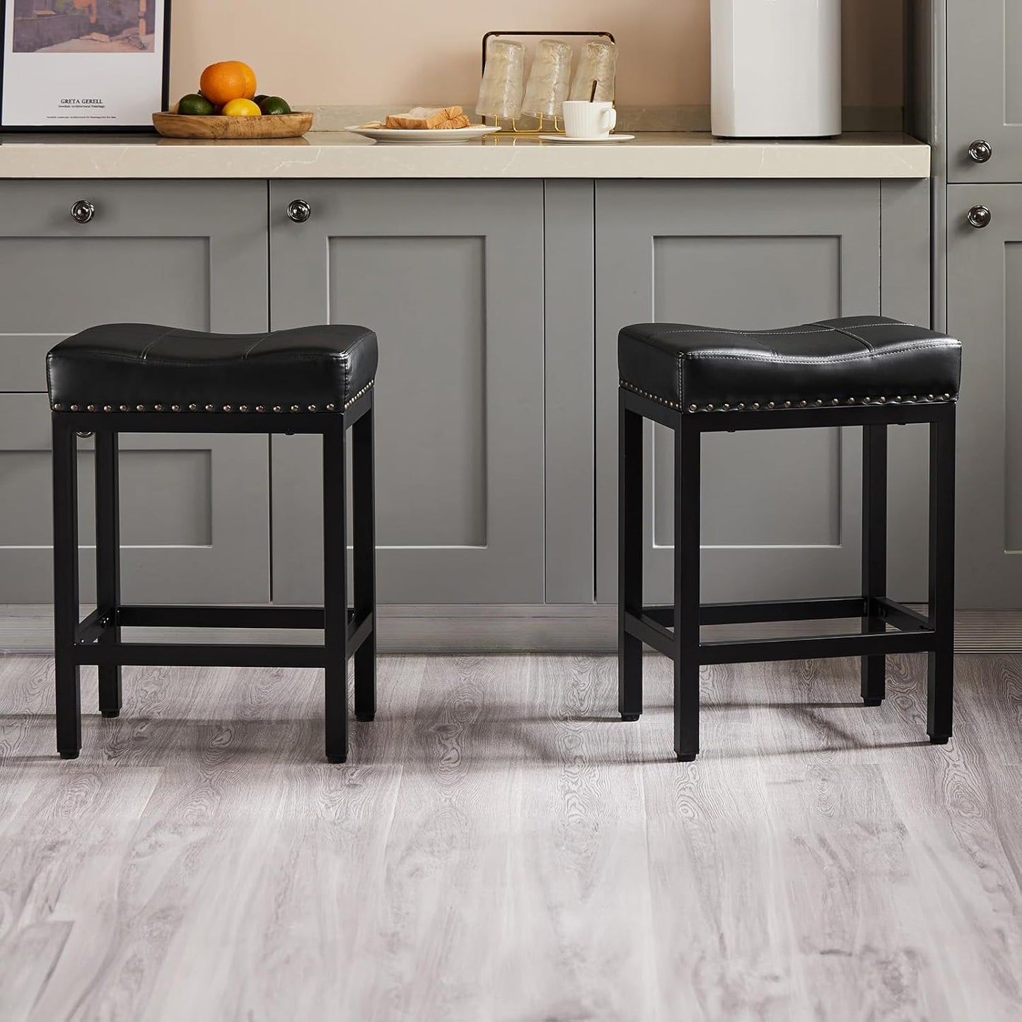 Comfortable 24 Inch Counter Height Bar Stools Set of 2