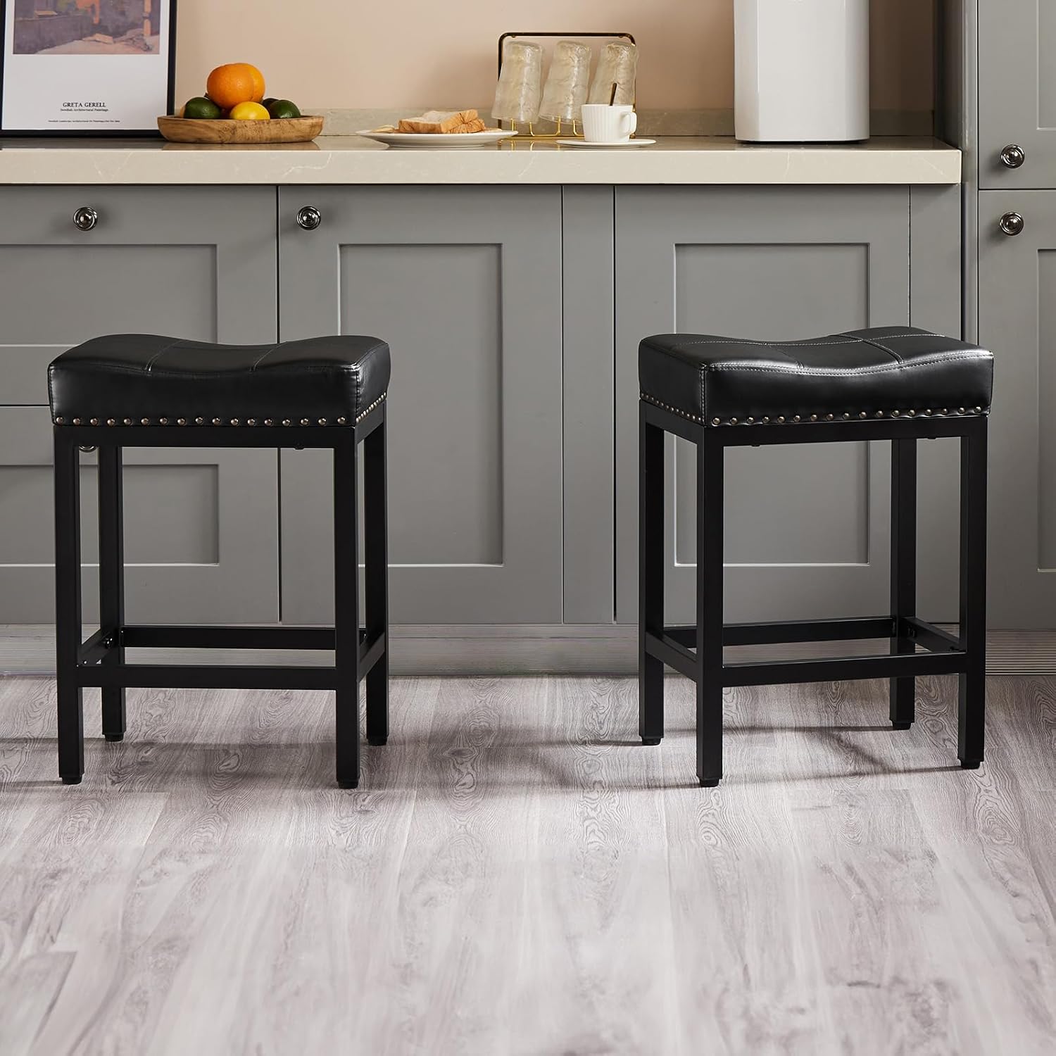 Comfortable 24 Inch Counter Height Bar Stools Set of 2