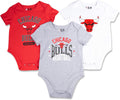 Ultra Game NBA Unisex Baby 3-Pack Onesies - Short-Sleeve Set