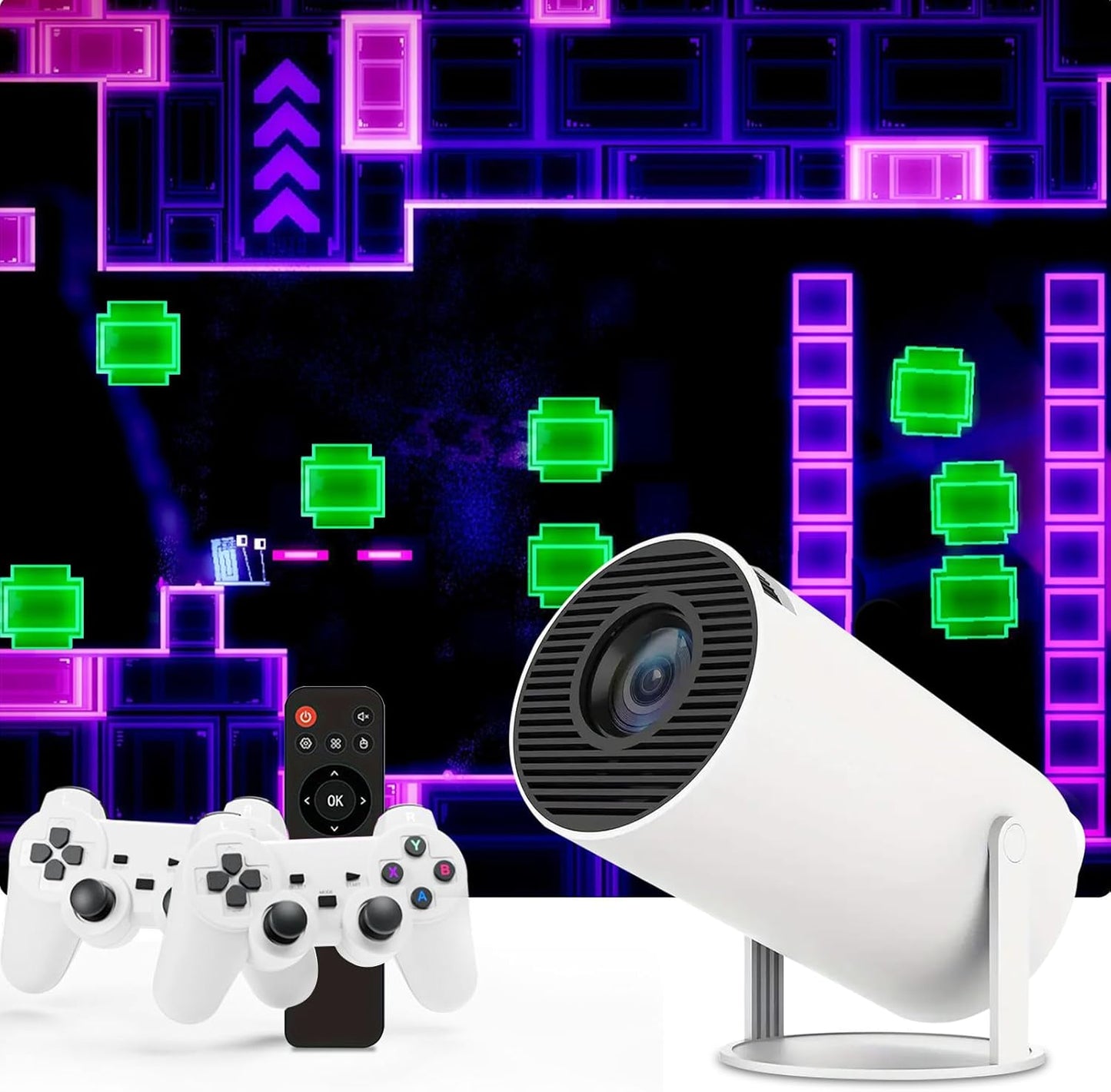 Portable HD Projector with Retro Gaming Fun!