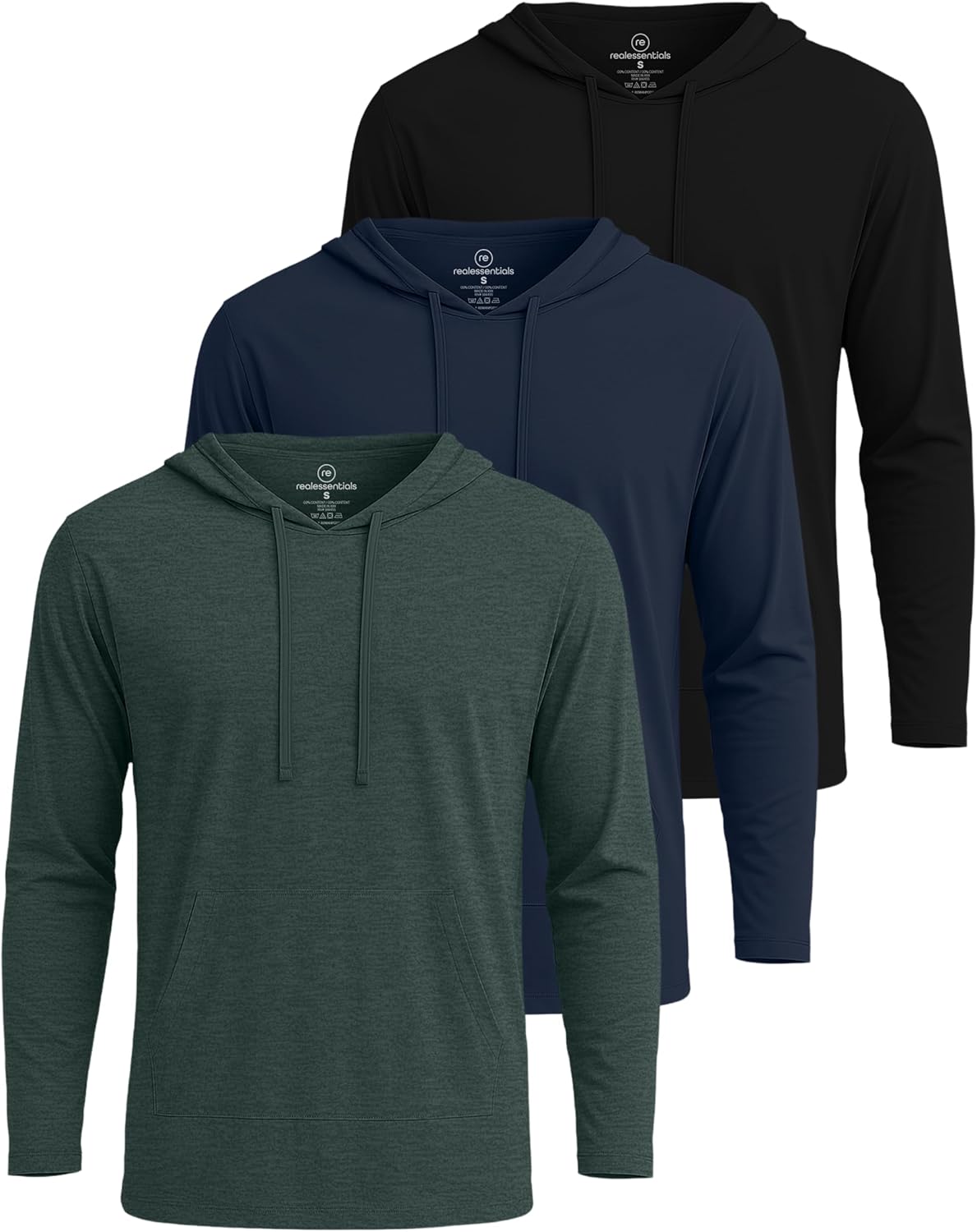 Men's Cotton Lightweight Casual Pullover Hoodie with Pocket