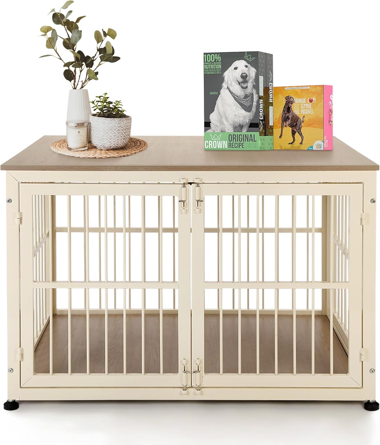 32 Inch Heavy Duty Dog Crate Furniture for Medium and Small Dogs