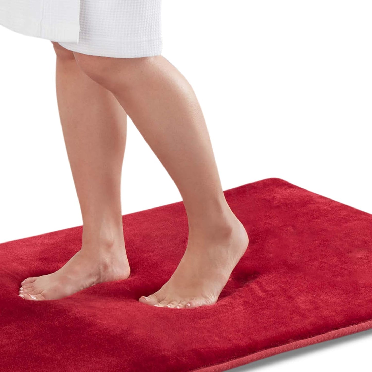 Genteele Memory Foam Bath Mat Non Slip Absorbent Cozy Rug