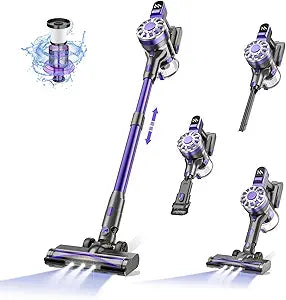 Tvwio Cordless Vacuum Cleaner for Home Pet Hair and Hardwood