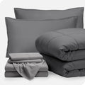 Bare Home Bed-in-A-Bag 7 Piece Comforter & Sheet Set - Ultra-Soft Full