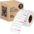 58mm x 40mm Labels for CAS Scales 12 Rolls - Bulk Price Labels