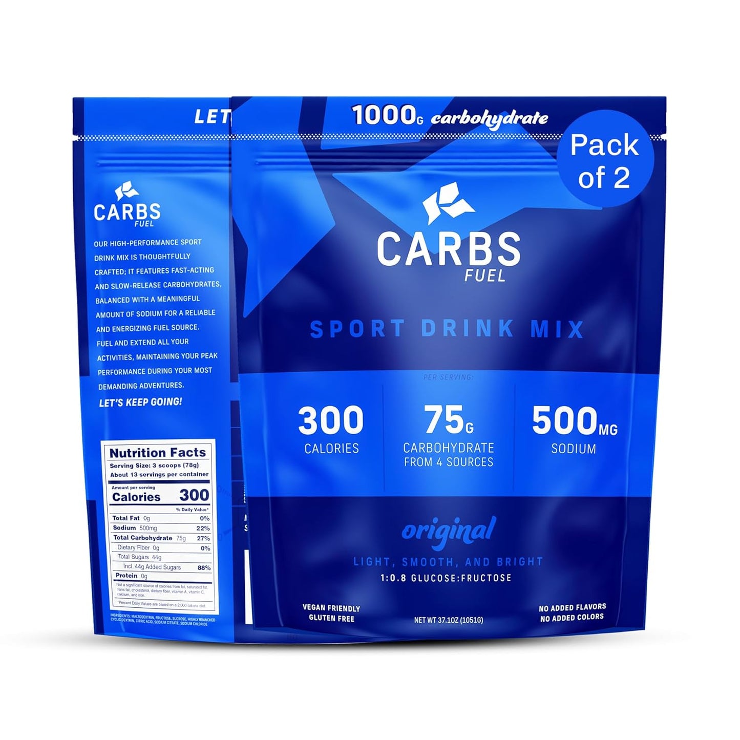 Original 1,000g Sport Drink Powder - High Carb Hydration Mix