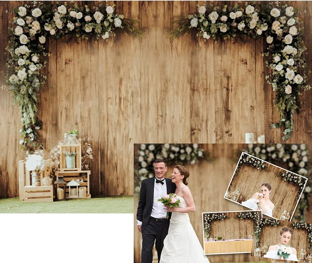 DASHAN 10x8ft Polyester Wedding Backdrop for Stunning Events