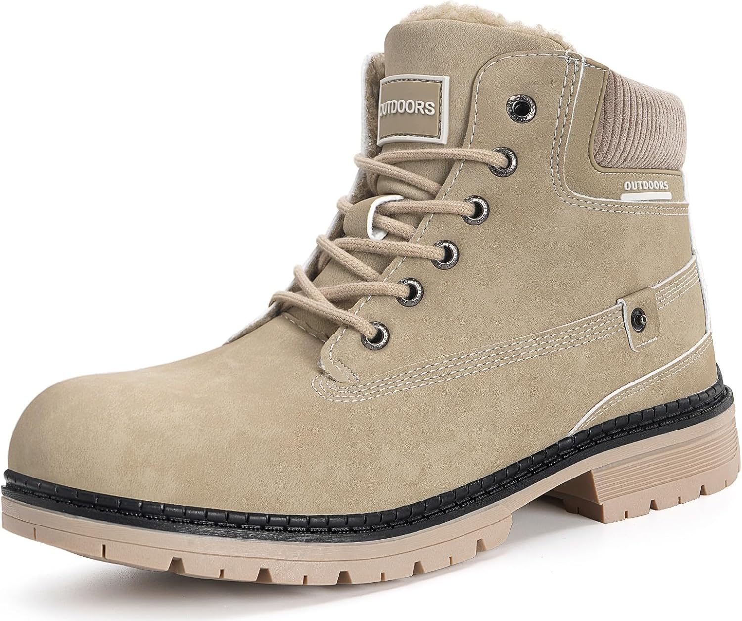 Eagsouni Mens Womens Snow Boots Warm Fur Lined Ankle Booties