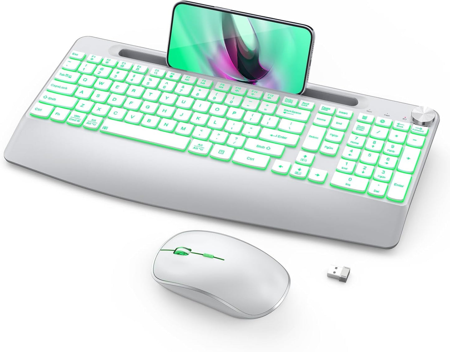 JOYACCESS Wireless Keyboard and Mouse Combo with Backlit Keys